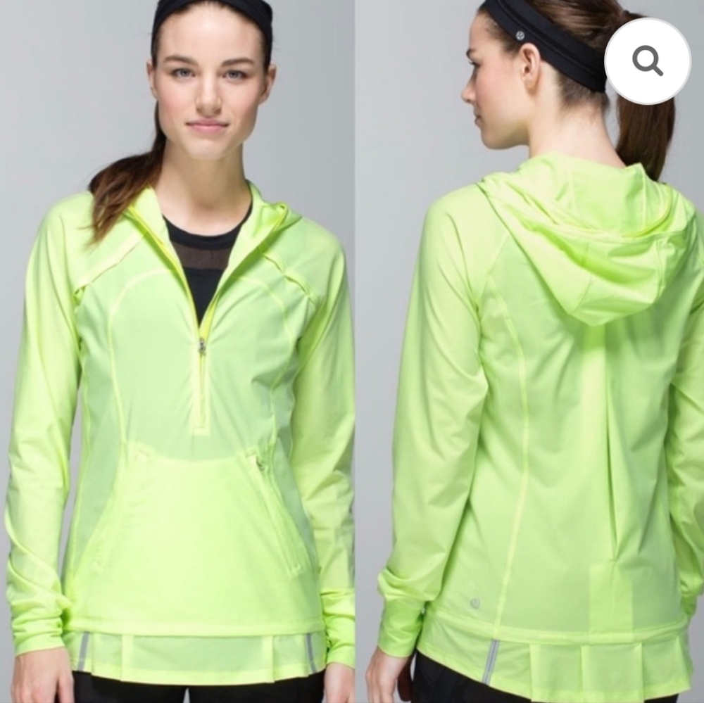 Lululemon Athletica Neon Yellow Pullover Hoodie